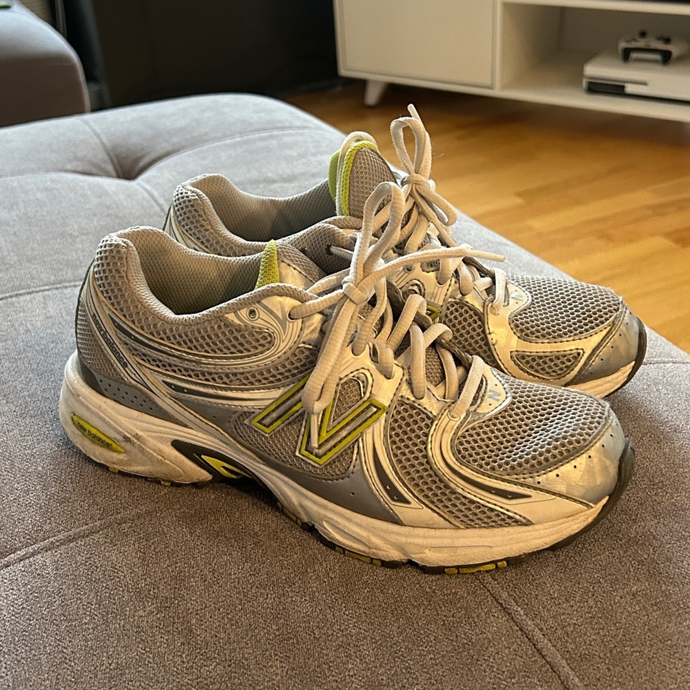 New Balance 470 Silver Metallic Dad Shoes